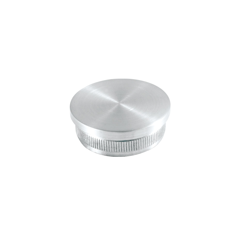 Flat curved end cap