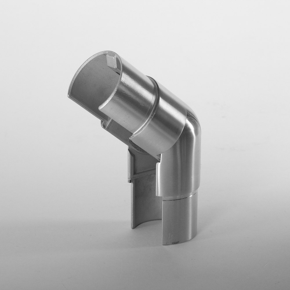 25-55 degree adjustable elbow for round slot tube - downwards